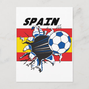 Spanje Voetbal Merch Briefkaart