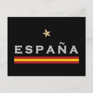 Spanje Voetbal Shirt Football Fan Briefkaart