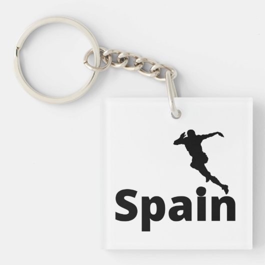 Spanje Voetbal Sleutelhanger (voorkant)