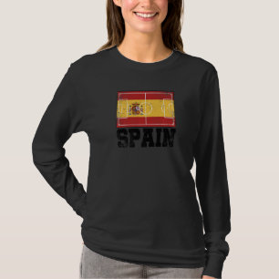 Spanje Voetbalveld Land Vlag Espana Spaanse trots T-shirt
