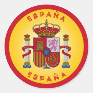 Spanje Wapen Cirkelvorm Ronde Sticker