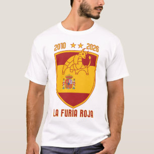 Spanje Wereldkampioen 2026 Voetbal Crest T-shirt