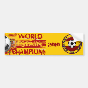 Spanje World Champions Grunge 2010 Gift Bumpersticker