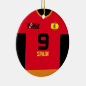 Spanje World Soccer Jersey Ornament (Rechts)