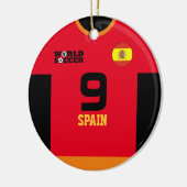 Spanje World Soccer Jersey Ornament (Links)