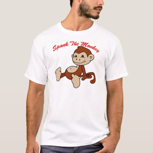 Spank de aap t-shirt (Voorkant)