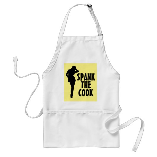 Spank de Cook, Kitchen Apron Standaard Schort (Voorkant)