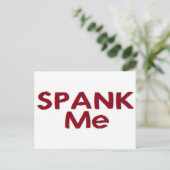 Spank me briefkaart (Staand voorkant)