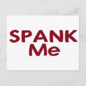 Spank me briefkaart (Voorkant)