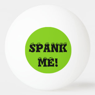 Spank me Green Custom Ping Pong Balls van Janz Pingpongballen
