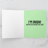 SPANK ME! IK BEN IRISH. ST.PATRICK'S DAY FUNNY-KAA KAART (Binnen)
