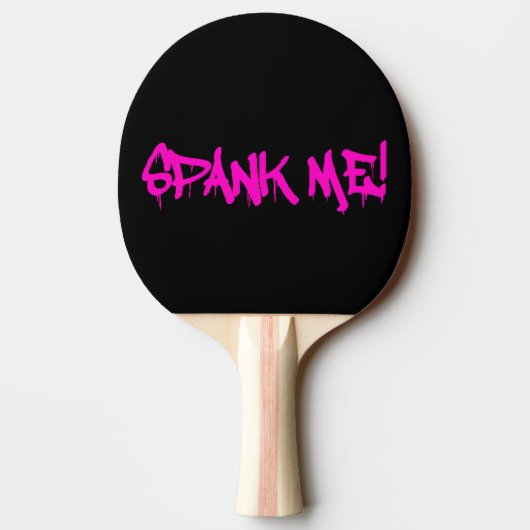 Spank me tafeltennisbatje (Achterkant)