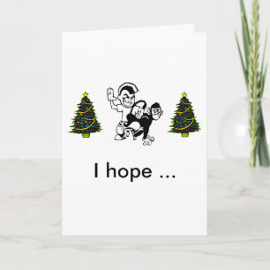 Spank-The-Monkey, kerstboom, kerstboom... Feestdagen Kaart