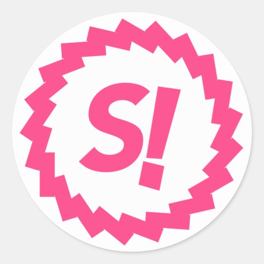 SPANKCHAIN Munt Sticker Rond (Voorkant)