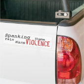 Spanking is Violence Bumpersticker (Op Truck)