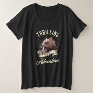 Spannend Familiaal Avontuur Beer Wildernis Grote Maat T-shirt