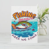 Spannend Vissend avontuur wacht op u Kaart (Staand voorkant)