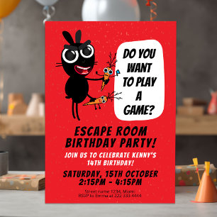 Spannende Escape Room Verjaardag Avontuur Kaart