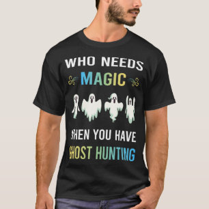 Spannende jacht op magische geesten paranormaal t-shirt