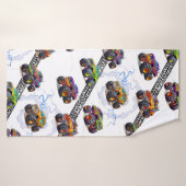 Spannende Kinder Monster Truck Patroon Badhanddoek (Badhanddoek)