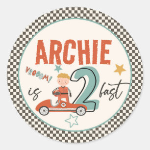 Spannende race auto thema Stickers