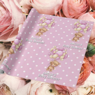 Spannende Teddy Bear Baby shower Cadeaupapier