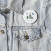 Spannende winter ronde button 5,7 cm (In situ)