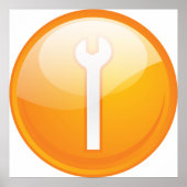 Spanner Symbol Tool Poster (Devant)