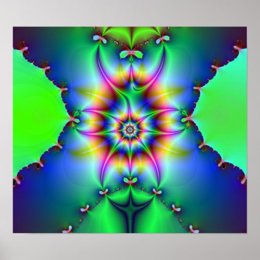 Spanningsfractale afdruk poster (Voorkant)