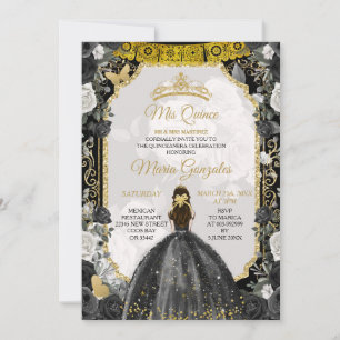 Spansih Girl Sweet 16th Birthday Invitation Kaart