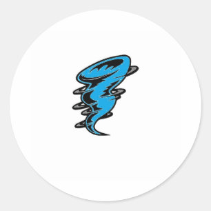 Spar 8-9 vlag Cyclone jonger dan 8 jaar Ronde Sticker
