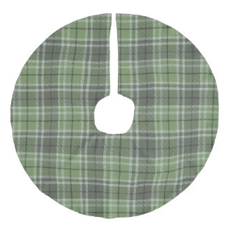 Spar Groen tartan geruite traditionele Kerstmis Imitatie Linnen Kerstboom Kleed