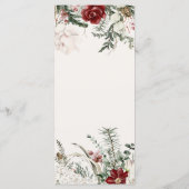 Spar & kant | Winter Floral Wedding Programma (Achterkant)