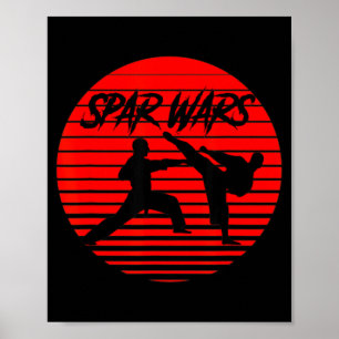 Spar Wars Karate Shotokan Vechtkunst Poster