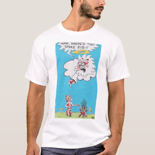 'Spare Rib' Humorous Gender t-shirt (Devant)