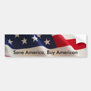 Sparen Amerika, Koop Amerikaans Bumpersticker