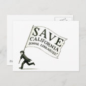 Sparen CA School Libraries Merchandise Briefkaart (Voorkant / Achterkant)