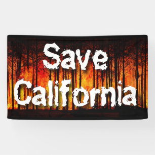 Sparen Californië van Wildvuur Spandoek