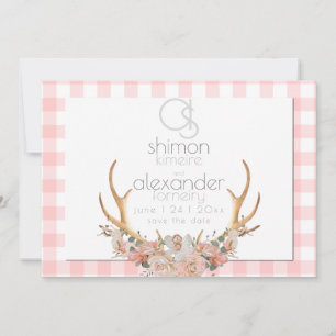 Sparen Datum   de Gingang BloemenBOHO van het Save The Date
