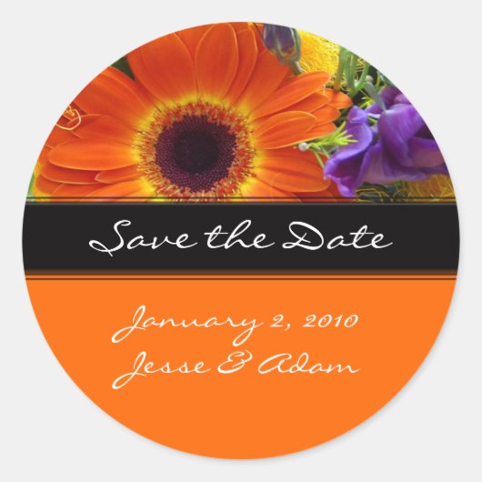 Sparen datumstiickers, wikkel verzegelaars ronde sticker (Voorkant)