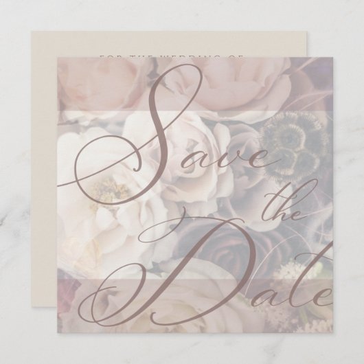 Sparen de Aankondiging van de Datum (Voorkant / Achterkant)