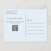 Sparen de Aankondiging van de Datum de Code van de Briefkaart (Achterkant)