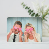 Sparen de Aankondigingen van de Datum (Paars) (Staand voorkant)