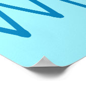 Sparen de Activist van het Blauwe Dierdier van de  Poster (Hoek)