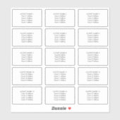 Sparen de Adresetiketten van de Datum voor 15 Enve Sticker (Vel)