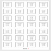 Sparen de Adresetiketten van de Datum voor 28 Enve Sticker (Vel)