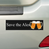 Sparen de Ales Funny Bumpersticker (Op auto)