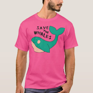 Sparen de behoud van de walvissen t-shirt