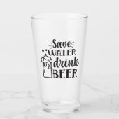 Sparen de Bier van de Drink van het Water Glas (Voorkant)