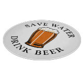 Sparen de Bier van de Drink van het Water Snijplank (Hoek)